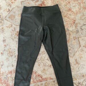 Nordstrom High Waisted Faux Leather Leggings Fleece Lined